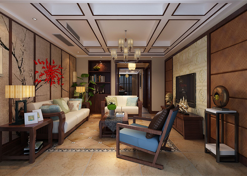 金怡家園176平家庭裝修 浠水東南亞風格裝修